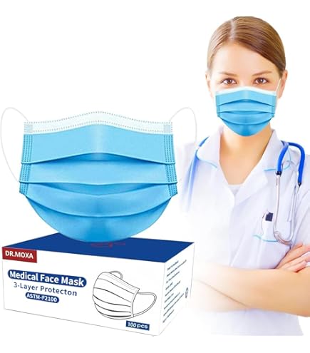 Amazon.com: DR.MOXA Disposable Medical Face Masks 1000 Pack (10