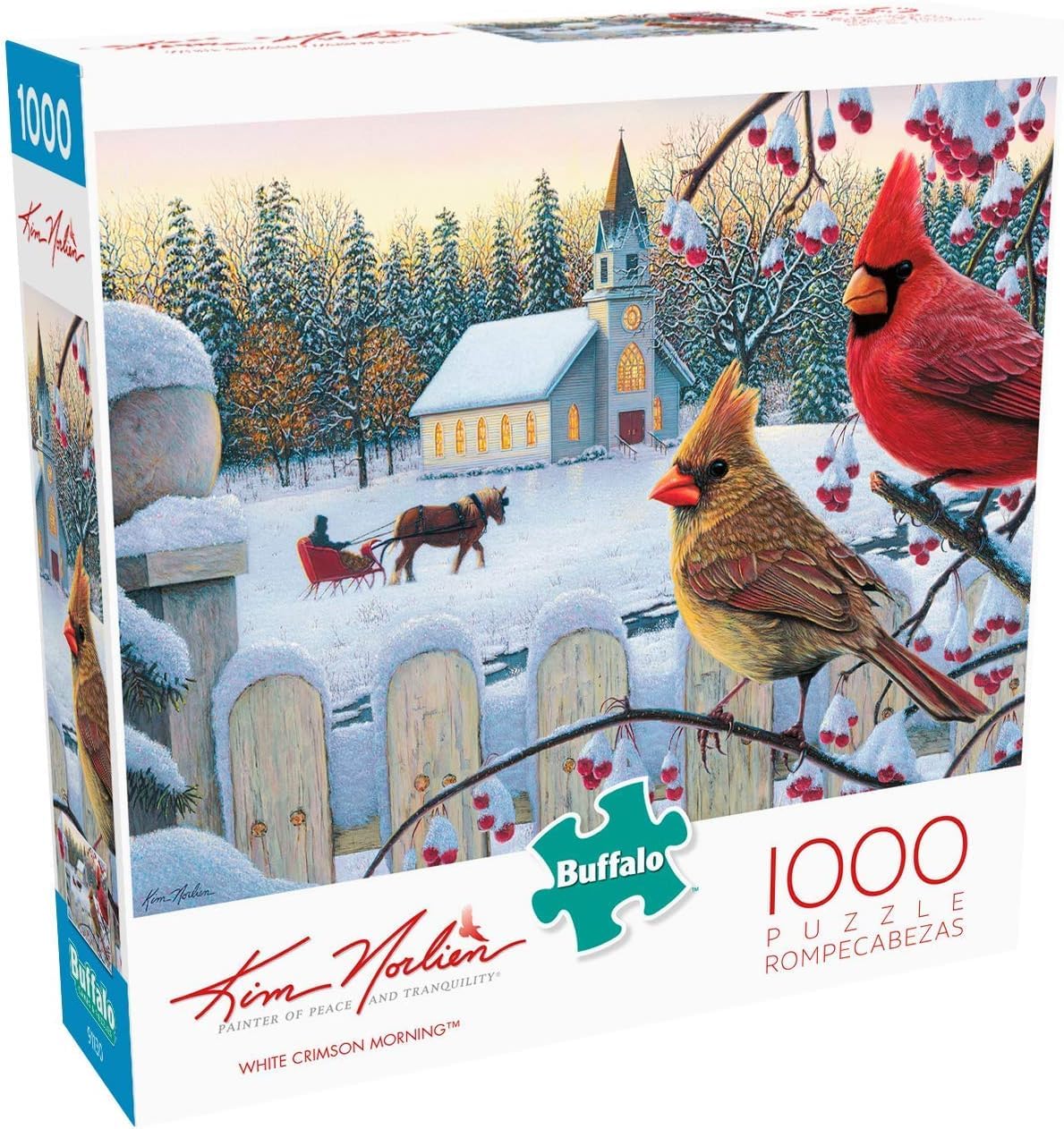 Buffalo Games - Kim Norlien - White Crimson Morning - 1000 Piece Jigsaw Puzzle