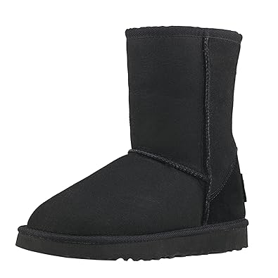 Shenduo Damen Wasserdicht Boots Halbschaft Winterschuhe Fell Warm Gefüttert Stiefeletten D9125