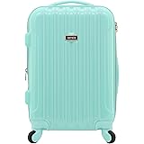 kensie Women's Alma Hardside Spinner Luggage, Opal, Carry-On 20-Inch