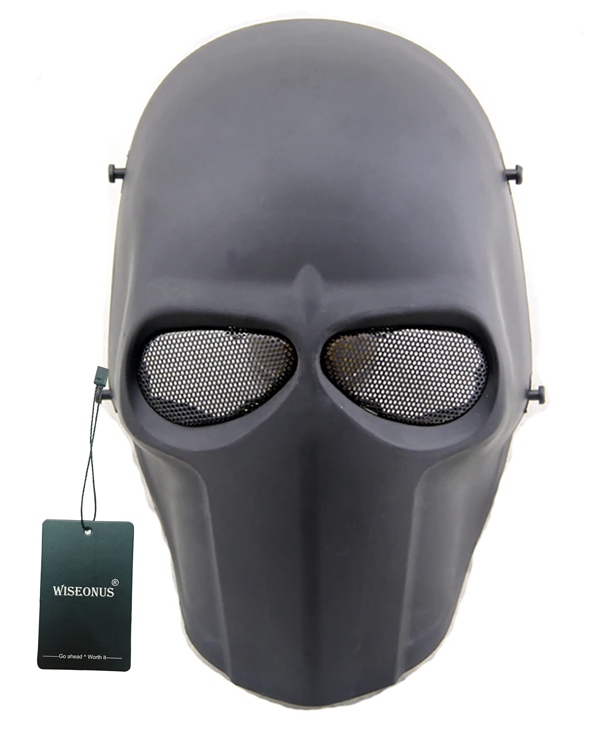 WISEONUS Paintball Mask, Airsoft Mask Cs Game Mask Halloween Cosplay Full Face Masks Costume Accessories