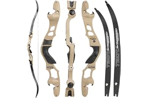 LIMAITY 62" ILF Recurve Bow for Adult Youth Hunting Takedown 25-65Lbs Right Hand Gordon Bow Limbs CNC Machining