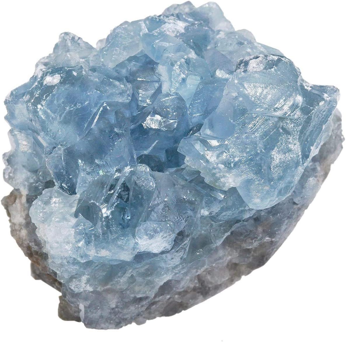 Namvo Natural Rough Raw Blue Crystal Bar Gemstone Cluster Specimen Mineral Healing Crystal Point Stone Reiki Chakra Home Decor Irregular Shaped
