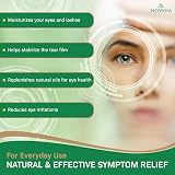 NOVEHA Tea Tree Coconut Oil Eyelid Lash Wipes 60 Count Demodex Blepharitis Itchy view 3