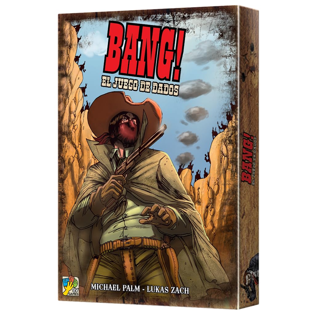 EDGE dV Giochi | Bang! The Dice Game | Game in the Wild West for Adults and Children | Ages 8 | From 3 to 8 Players | 15 Minutes per Game | Spanish
