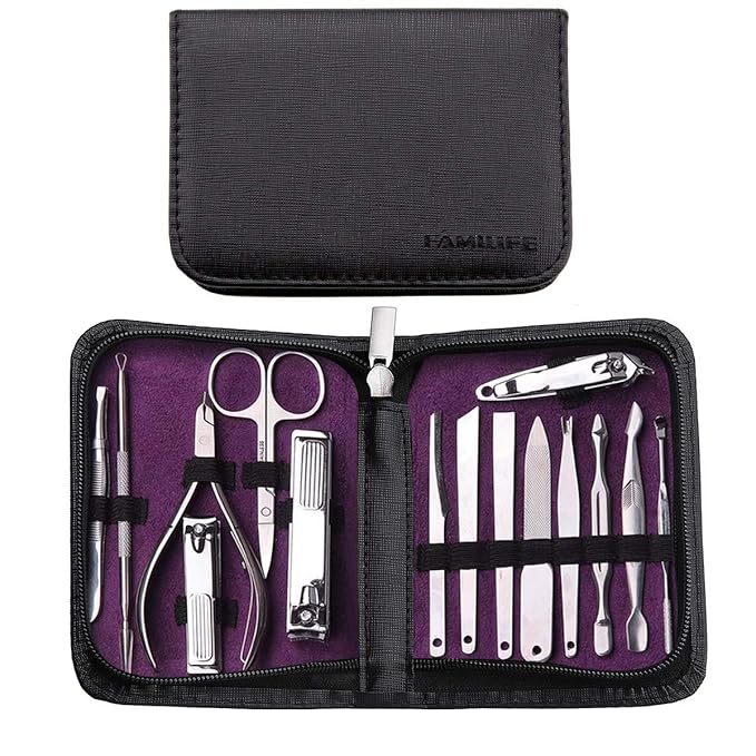 familife l01 stainless steel 11 in 1 manicure set
