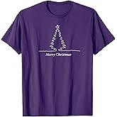 Simple Christmas Tree Men, Women, Kids, Family Matching T-Shirt
