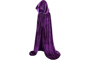 Olreco Purple Cloak with Hood - Witch Cape & Hooded Cloak for Women