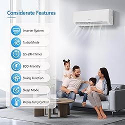ROVSUN 2 Zone 12000 + 12000 BTU WIFI Mini Split
