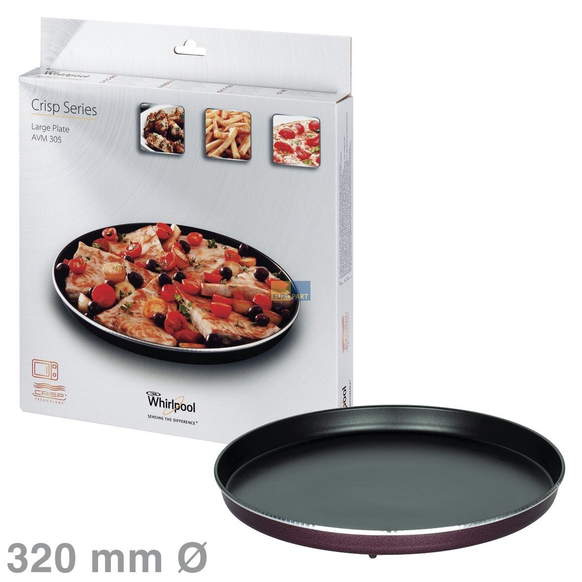 Bauknecht / Whirlpool Wpro Plato Giratorio Plato quebradizo Grande ...