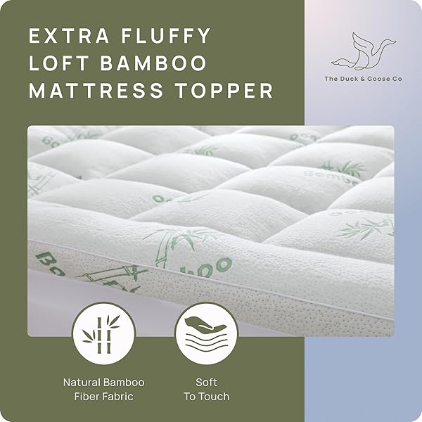 COOLING MATTRESS TOPPER – QUEEN SIZE | PLUSH PAD MATTRESS TOPPER FOR BACK PAIN RELIEF, 8-21″ DEEP POCKET | VISCOSE MADE FROM BAMBOO PILLOW TOP | BEDROOM ESSENTIALS