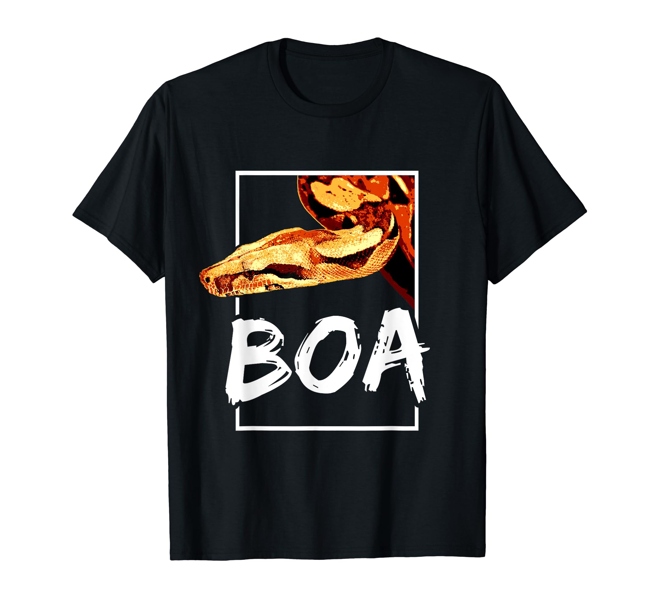 Boa Constrictor Snake Keeper Reptile Fan Geometric T-Shirt
