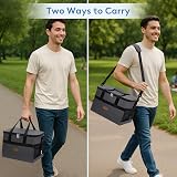 Lifewit Cooler Bag 50 Cans Insulated Large Lunch Bag Dark Grey 40x26.5x31 view 6