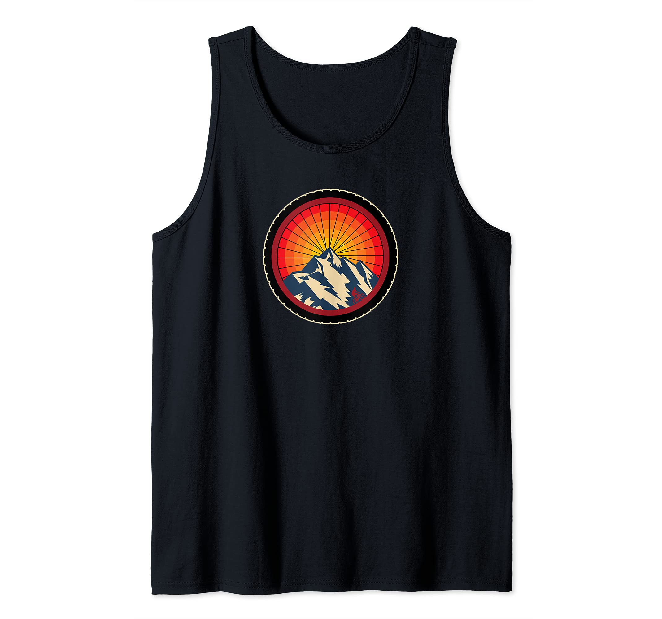 Mountain Bike Wheel - MTB Distressed Mountain Biking Tank Top