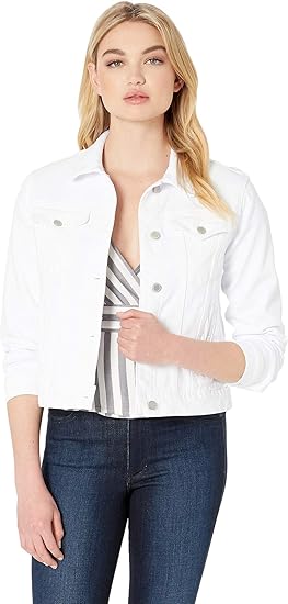 hudson white jean jacket