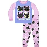 How To Train Your Dragon Pajamas, Toothless Girls Pajamas, Dragon Kids Pjs, Long Sleeve Girls Pajama Set