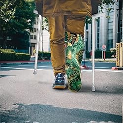 LedBack Green Marble Print Cast Sock Cover for Foot