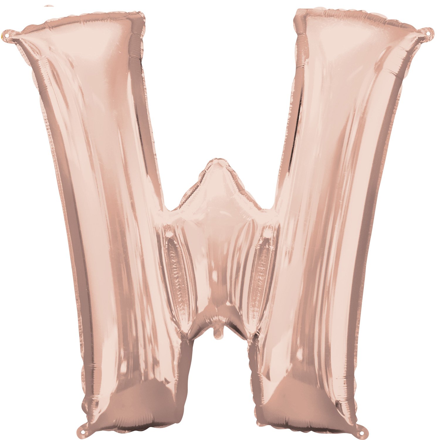 Amscan 3658601 S/Shape:Letter W Rose Gold