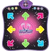 FlySheli Dance Mat for Boys and Girls, Electronic Dance Pad with 8 Key Luminous,Music Dance Game Toy with 4 Game Modes&Adjustable Volume,Birthday&Christmas Gift for 3-12 Year Old Kids