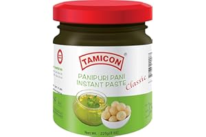 Tamicon Pani Puri Paste | Indian Authentic Street Food | Spicy Masala Paste to Mix in Water | Mouth Watering Paste for Family Gatherings | 7.94 Oz/225gm