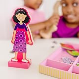 Melissa & Doug Magnetic Dress Up Dolls 3+ yrs Wooden Fashion Craft Toy Kids Ages view 2