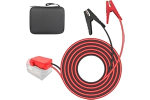 AFDLLDQM Jumper Cable Clamps for Milwaukee M18 18V Battery Jump Starter, 5.90 FT 8AWG Car Battery Jumper Cable with Adapter, Automotive Battery Booster Cable for Tools used to Jump Start a Car