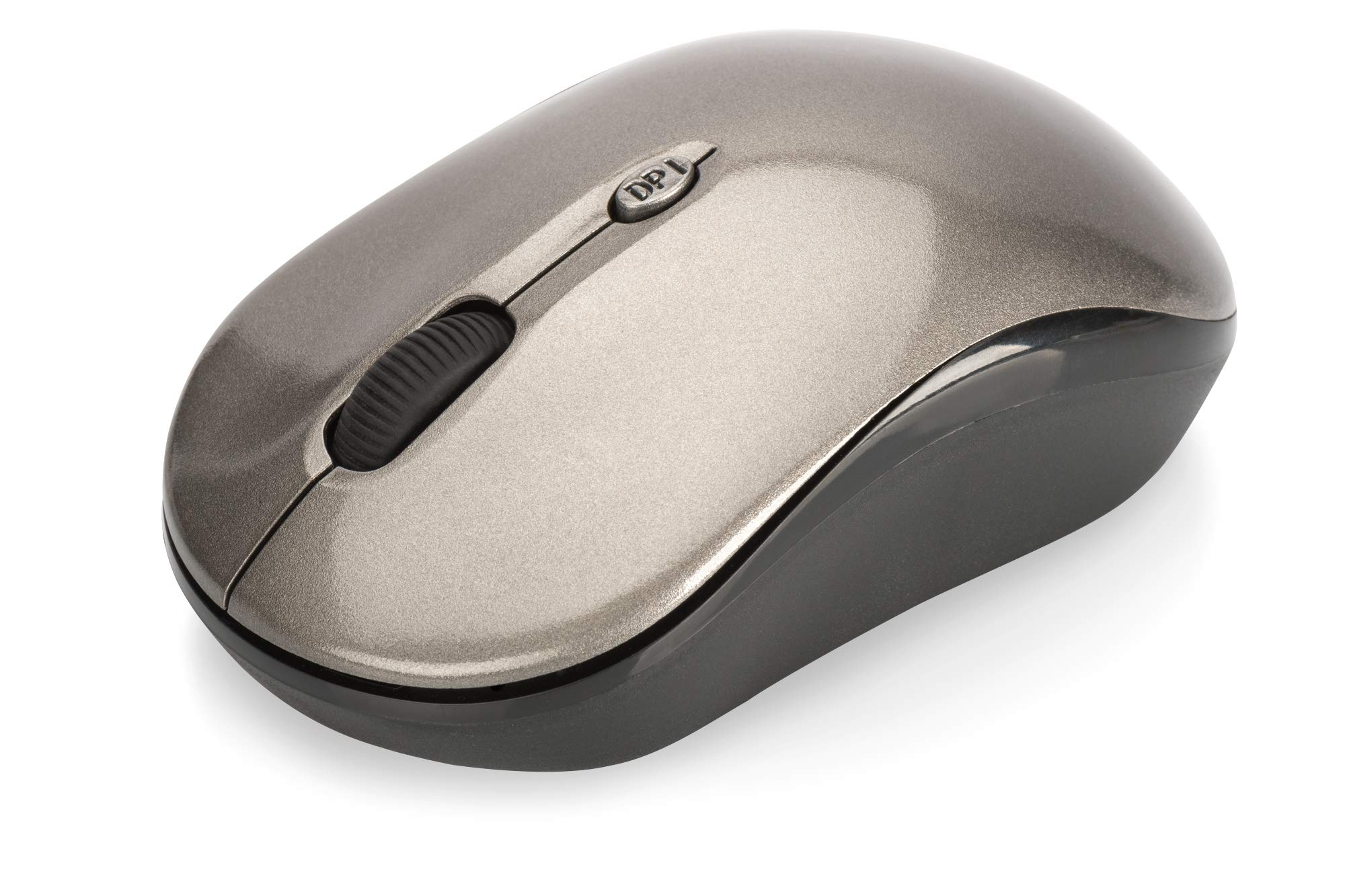 ednet 81166 Wireless Notebook Mouse 2.4GHz 3 Buttons Scroll Wheel 800/1200/1600dpi Black Charcoal — image 1