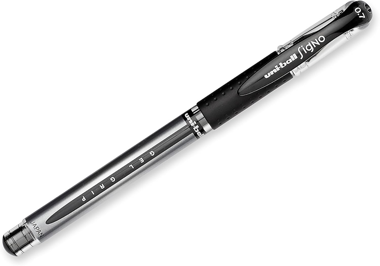 uni-ball Gel Grip Pens, Medium Point (0.7mm), Black, 12 Count: Industrial & Scientific