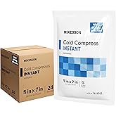 McKesson Instant Cold Packs, Pain Relief, Swelling, 5 x 7 in | Sprains, First Aid, Toothache