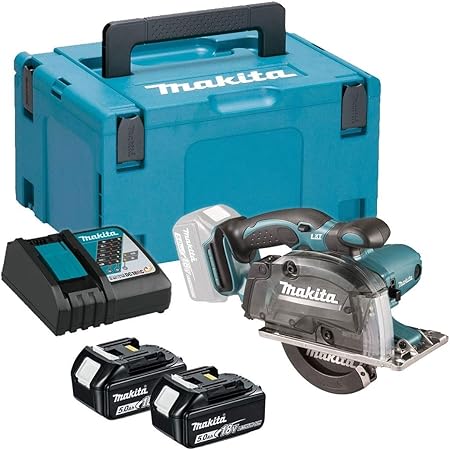 Makita Dcs552rtj Scie Circulaire A Metaux O 136 Mm 2 Batteries 18v 5ah Li Ion Coffret Makpac Amazon Fr Bricolage