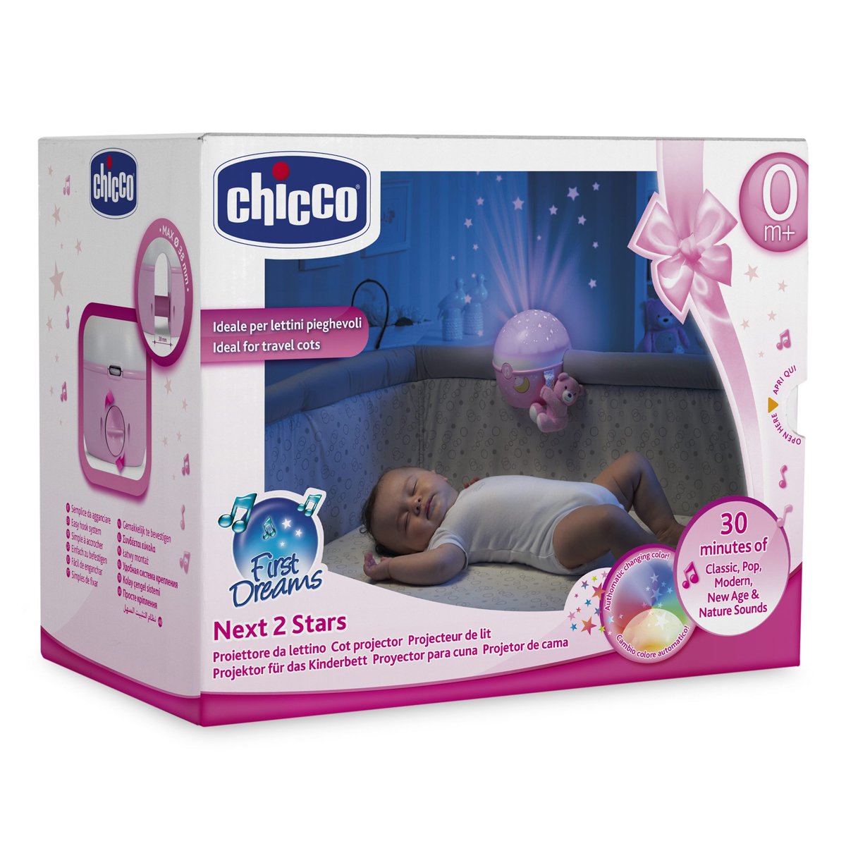 Chicco Next2Stars - Proyector con efecto de luces, estrellas y ...