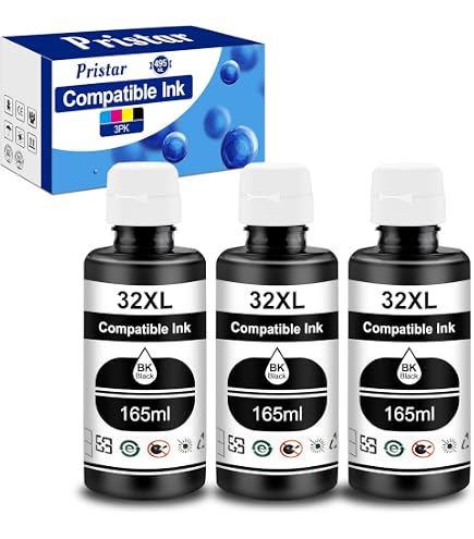 HP 31/32XL High-Yield Ink Bottle Refill Kit (4-Color) - Compatible With Smart Tank & Ink Tank Printers