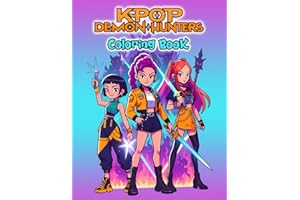 KPop's Dem-ons H'unters coloring book: 110 Cute & Stylish Pages, Idol-Inspired Fantasy Art, Large 8.5 x 11 in for Teens & Adu