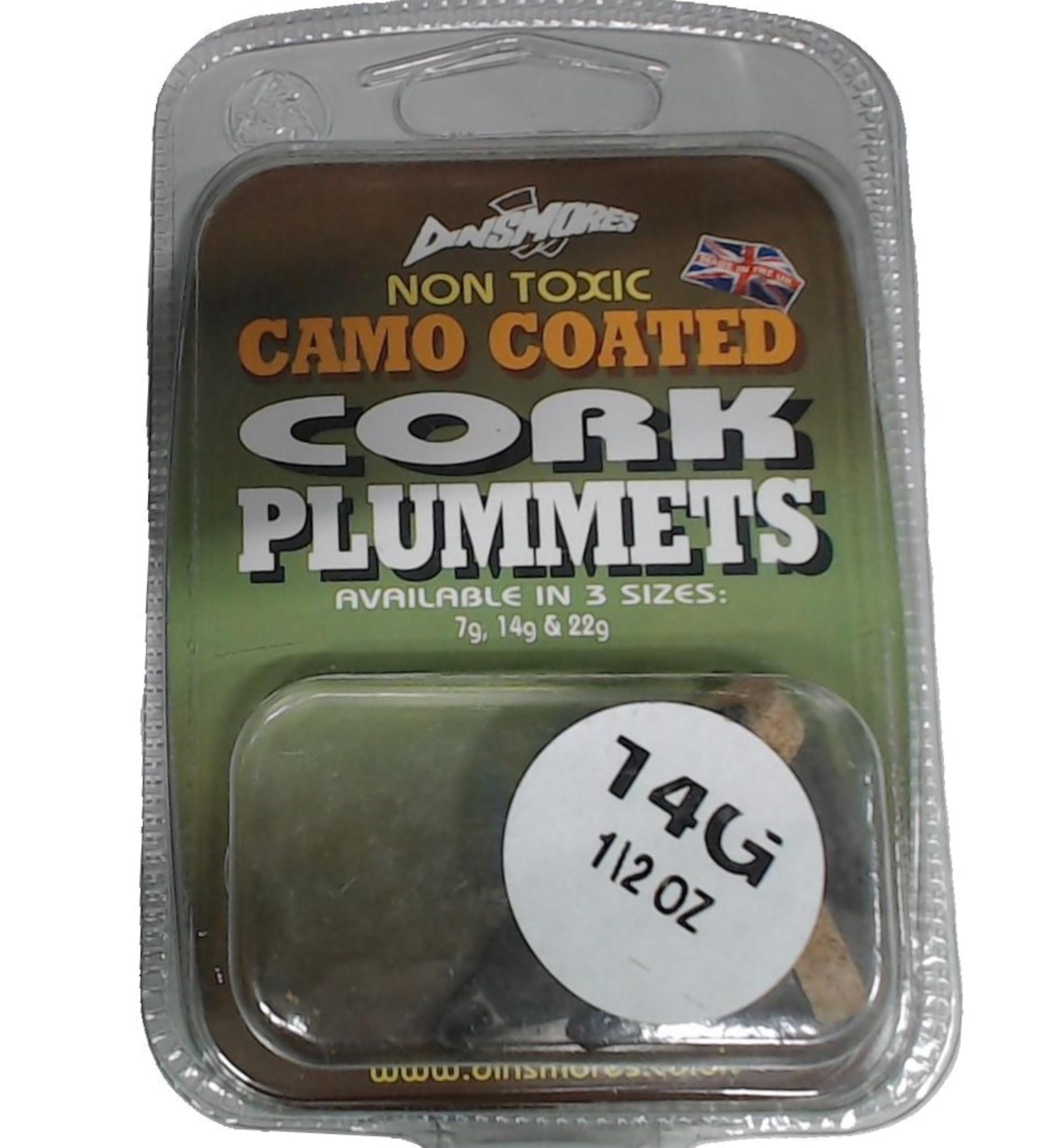 Dinsmores Non Toxic Cork Plummet Sinker - Black, 14 g