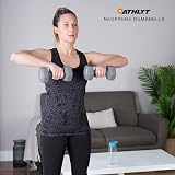 Athlyt Neoprene Dip Dumbbell Set 2 x 6kg Black view 4