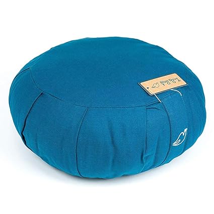 Blue Dove Yoga zafu – Cojín de meditación (Relleno de algodón Suave