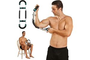 HOTSWEAT Twister Arm Exerciser Chest Workout,Portable Power Twister Bar,Muscular Strength Enhancer,Thigh Master Trainer Men,At Home Fitness Equipment