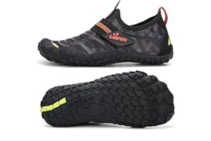 UBFEN Water Shoes for Kids Boys Girls Aqua Socks Barefoot Beach Sports Swim Pool Quick Dry Lightweight Toddler Little Big Kid