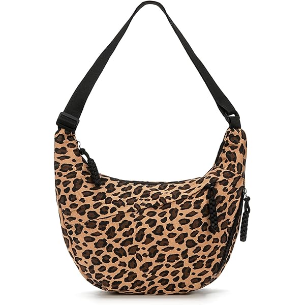 Amazon.com: ZXCLUB Leopard Print Messenger Bag for Women Canvas