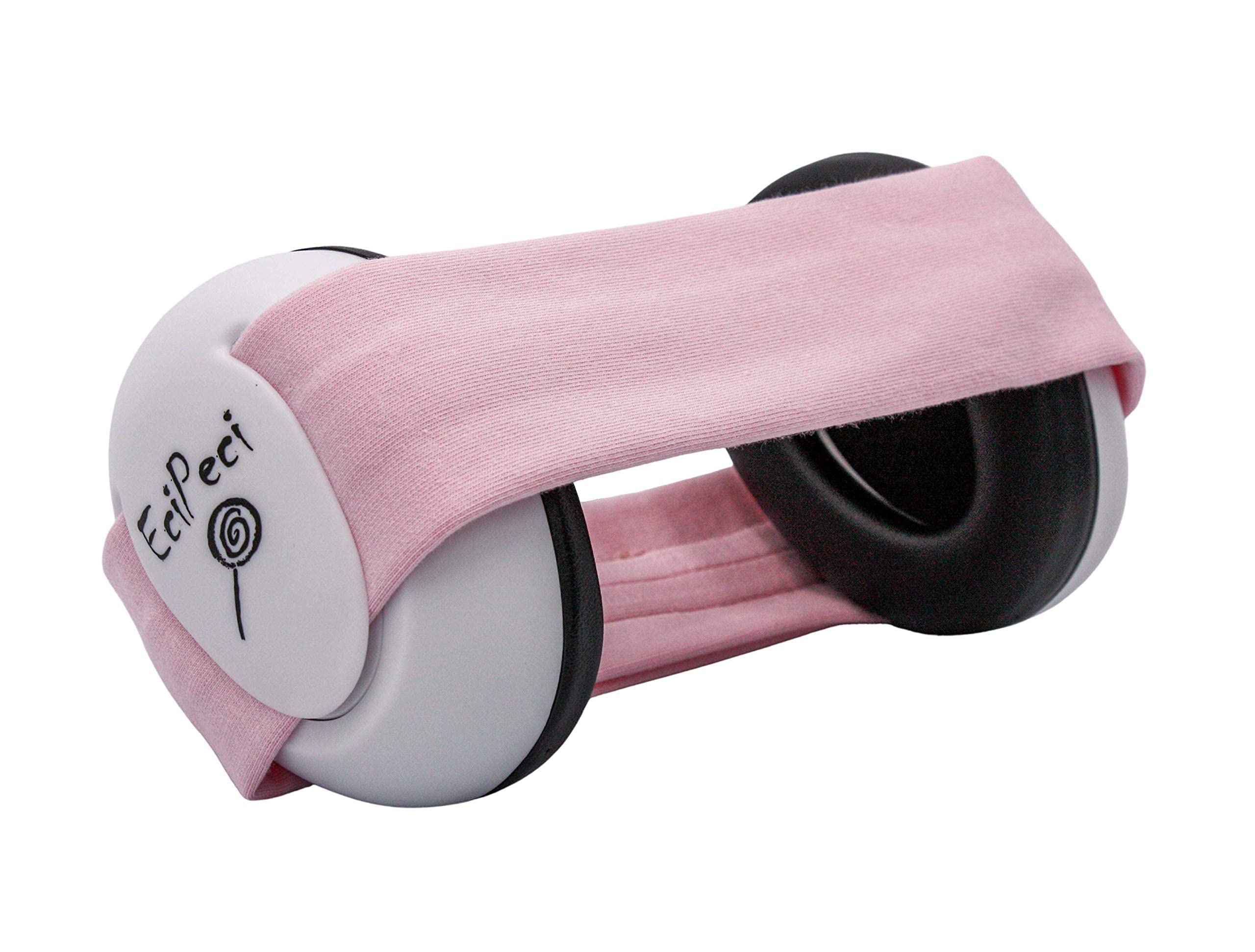 EciPeci Ear Defenders for Children, Noise Cancelling Comfortable Ear Muffs for Babies and Toddlers, with Soft and Lighweight Design, Perfect for Sensitive Baby Heads, Powder Pink — image 1