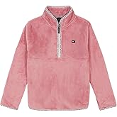 Tommy Hilfiger girls Long Sleeve Quarter-zip Fleece Pullover Sweatshirt