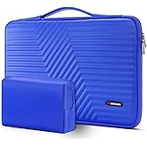 DOMISO 17 inch Laptop Sleeve with Pouch Shockproof Waterproof EVA Protective Case for 17.3" MSI GS73VR Stealth Pro/Lenovo IdeaPad 320 321/HP Envy 17/LG Gram 17"/ROG Strix GL702VS, Royal Blue