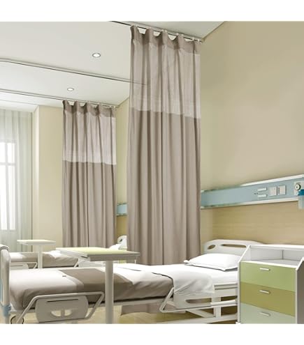 Blue Curtain With Flat Hooks For Hospital Medical Clinic SPA Lab Cubicle Curtain Blue Curtain With Flat Hooks For Hospital Medical Clinic SPA Lab Cubicle Curtain