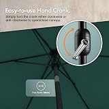 VonHaus Parasol 2.7M Garden Patio Umbrella Sun Shade with Tilt view 6