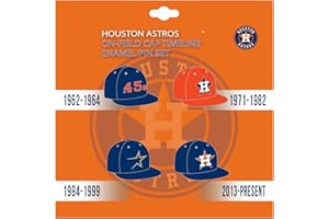 Pro Specialties Group Houston Astros MLB On-Field Cap Timeline Enamel Lapel Pin Set