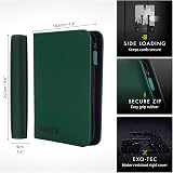 Vault X 4 Pocket Trading Card Zip Binder Green 160 Cards Exo-Tec Material view 2