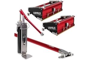 Flat Box Combo Set + Extension Handles - LEVEL5 | Pro-Grade | 10/12" Flat Boxes, 48"-78" Box Handle, Compound Pump + Filler |