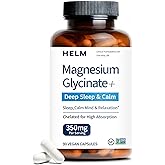 Pure Magnesium Glycinate - Magnesium for Sleep, Stress, Muscle & Nerve Support - High-Absorption, Non-GMO, Vegan - 90 Capsules (350mg)