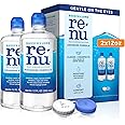 Renu Contact Lens Solution Advanced Formula Multipurpose Lens Cleaner for Eye Contacts, Cleaning, Moisturizing and Disinfecting Care for Soft & Silicon Hydrogel Lenses, 12 Fl Oz (Pack of 2)