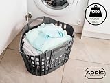 Addis Fold Flat Easy Store Clothes Laundry Basket Hamper Pink 38 Litre view 5